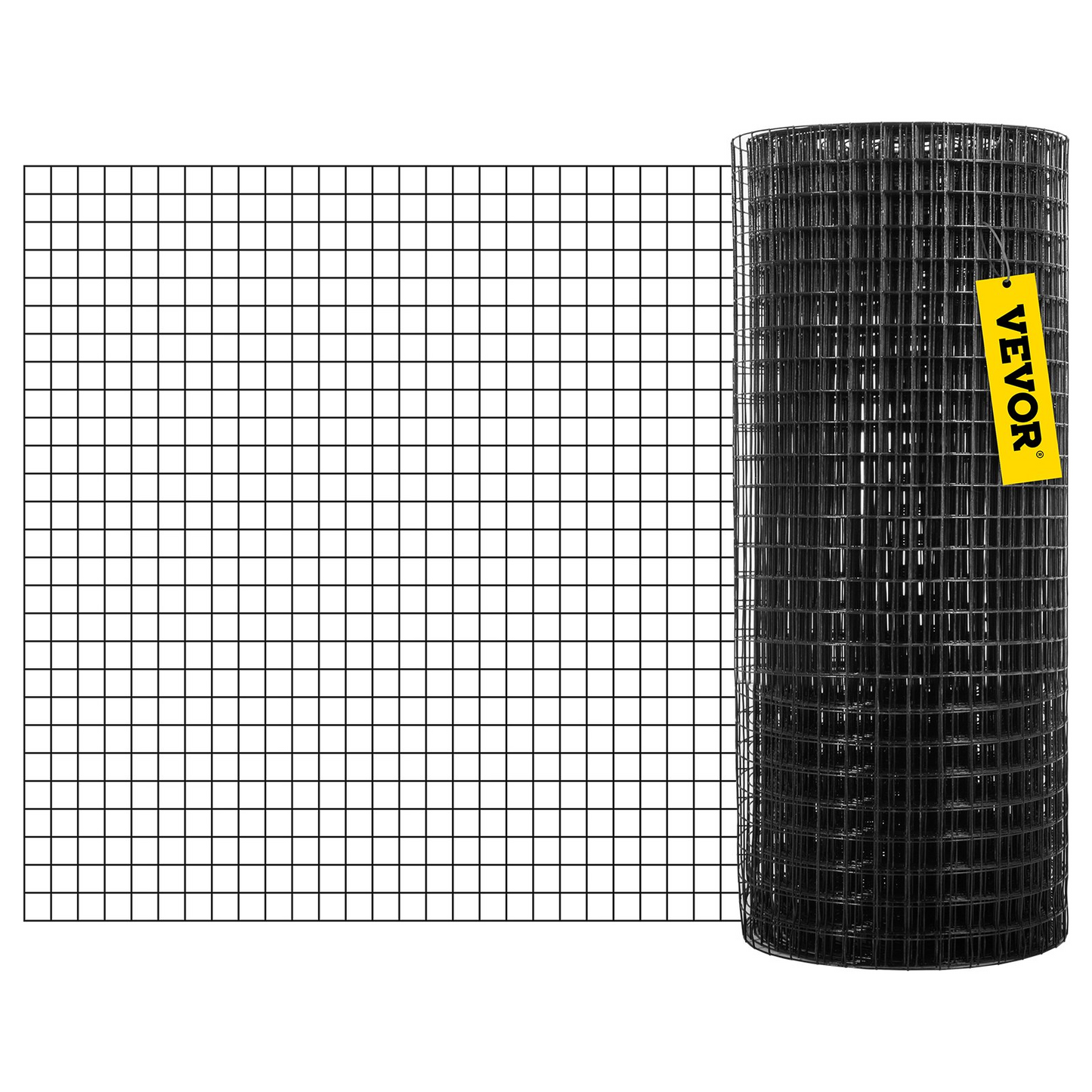VEVOR Welded Wire Fence Vinyl Coated Chicken Rabbit Mesh 1"x1" 16 Gauge 24"x50'