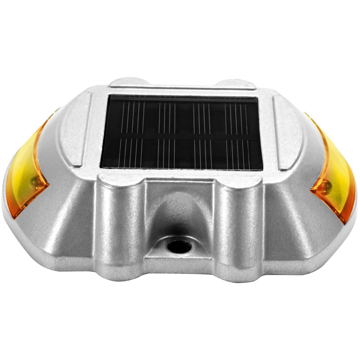 Vevor Driveway Lights, 4-Pack Solar Driveway Lights with Switch Button, Solar Deck Lights Waterproof, Wireless Dock Lights 6 LEDs for Path Warning Garden Walkway Sidewalk Steps, LED Bright Orange