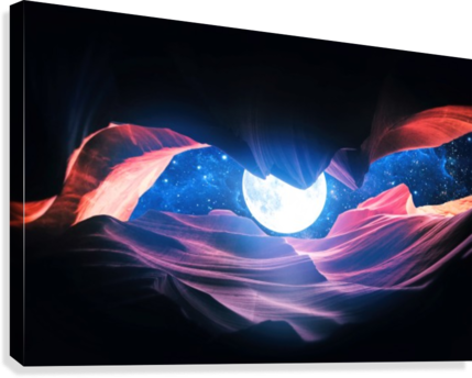 Grand Canyon with Space & Full Moon Collage I v2