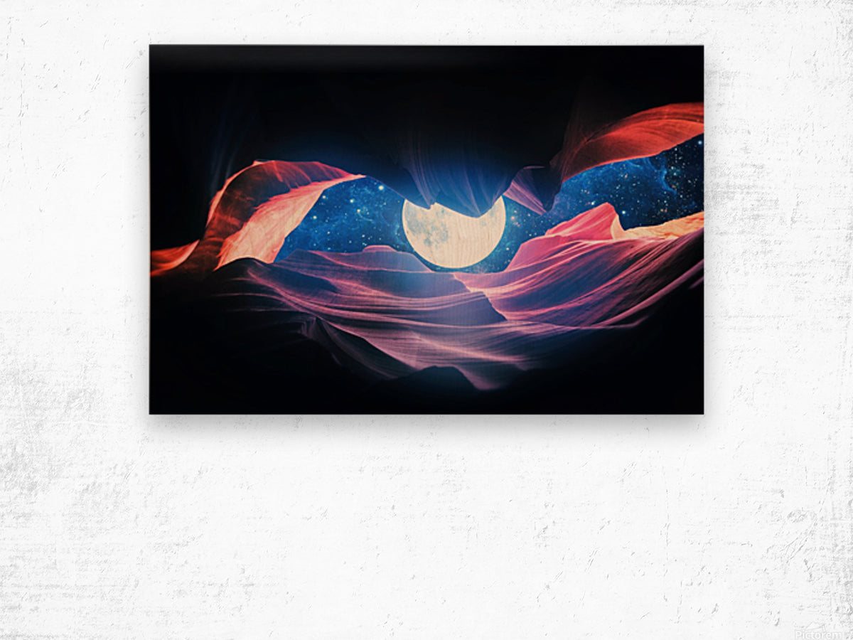 Grand Canyon with Space & Full Moon Collage I v2