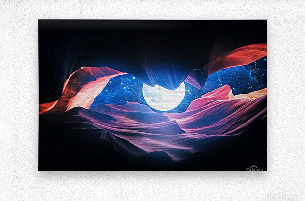 Grand Canyon with Space & Full Moon Collage I v2