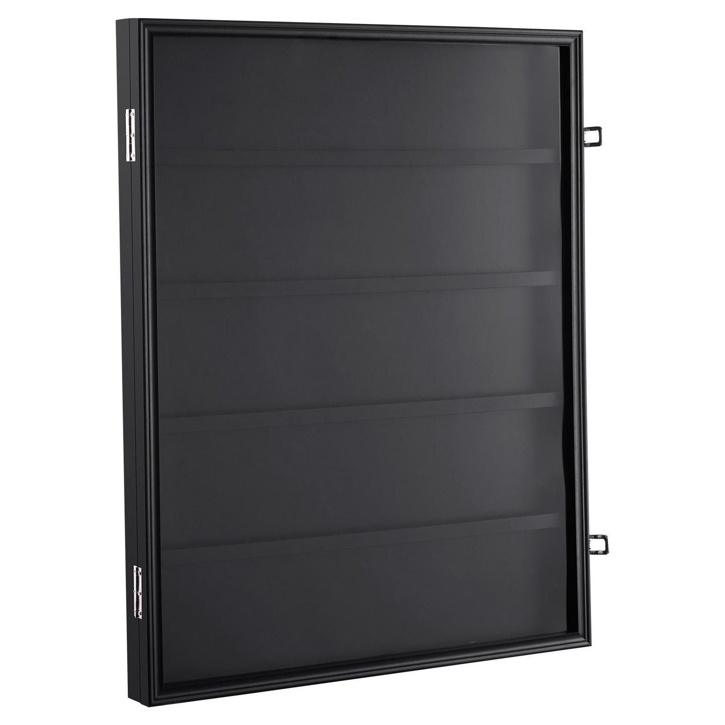 VEVOR 35 Graded Sports Card Display Case, 24.3x30.5x2.1 in, Baseball Card Display Frame with 98% UV Protection Clear View PC Glass, Lockable Wall Cabinet for Football Basketball Hockey Trading Card