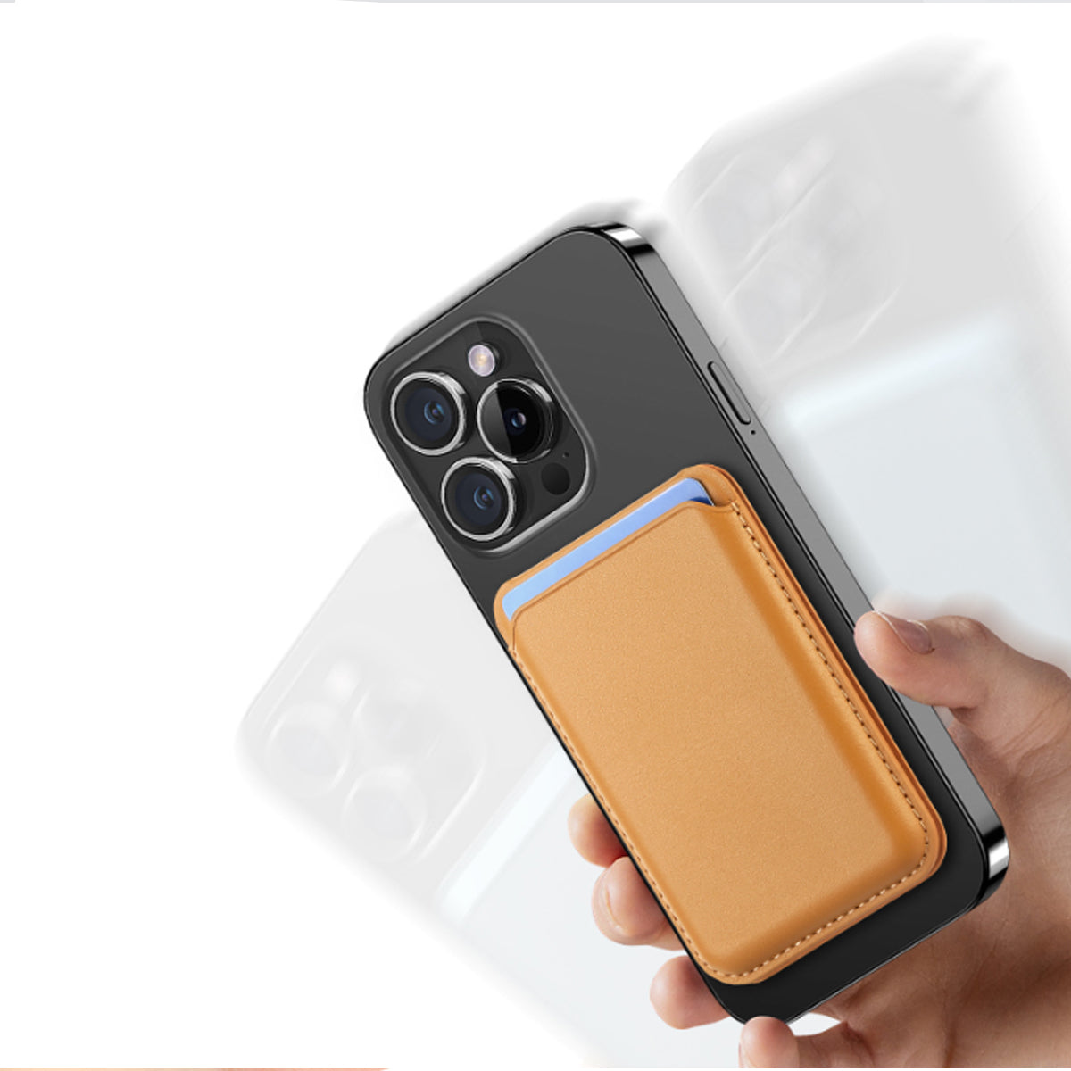 Sleek Wally Strong Magnetic Back Wallet For Apple iPhones and Samsung Phones