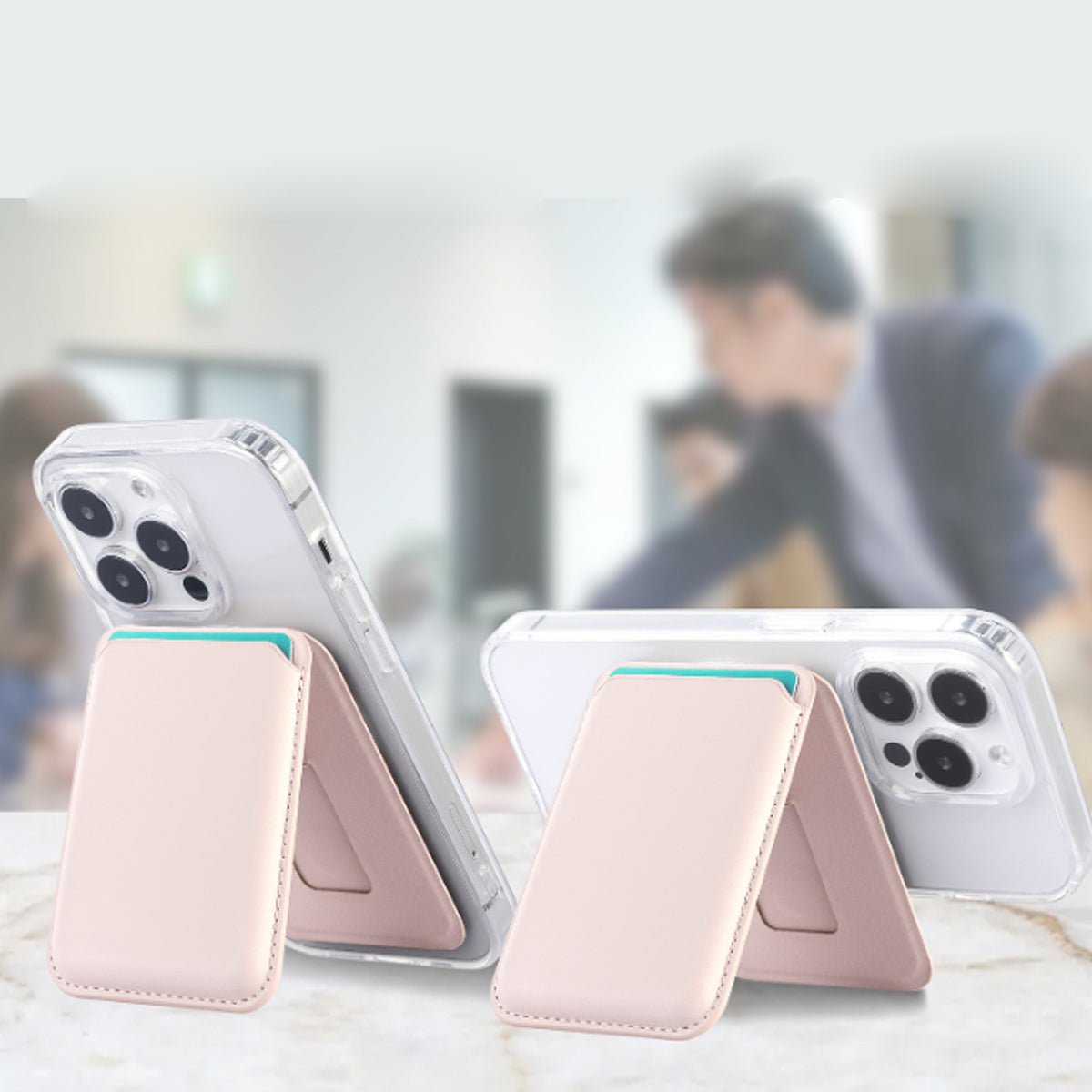Sleek Wally Strong Magnetic Back Wallet For Apple iPhones and Samsung Phones