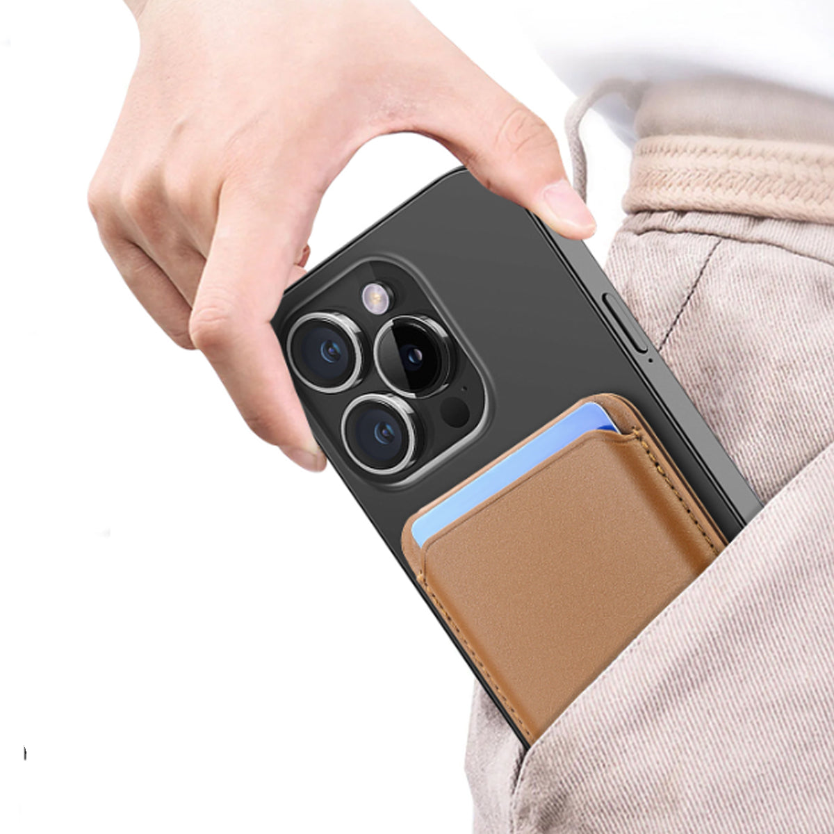 Sleek Wally Strong Magnetic Back Wallet For Apple iPhones and Samsung Phones