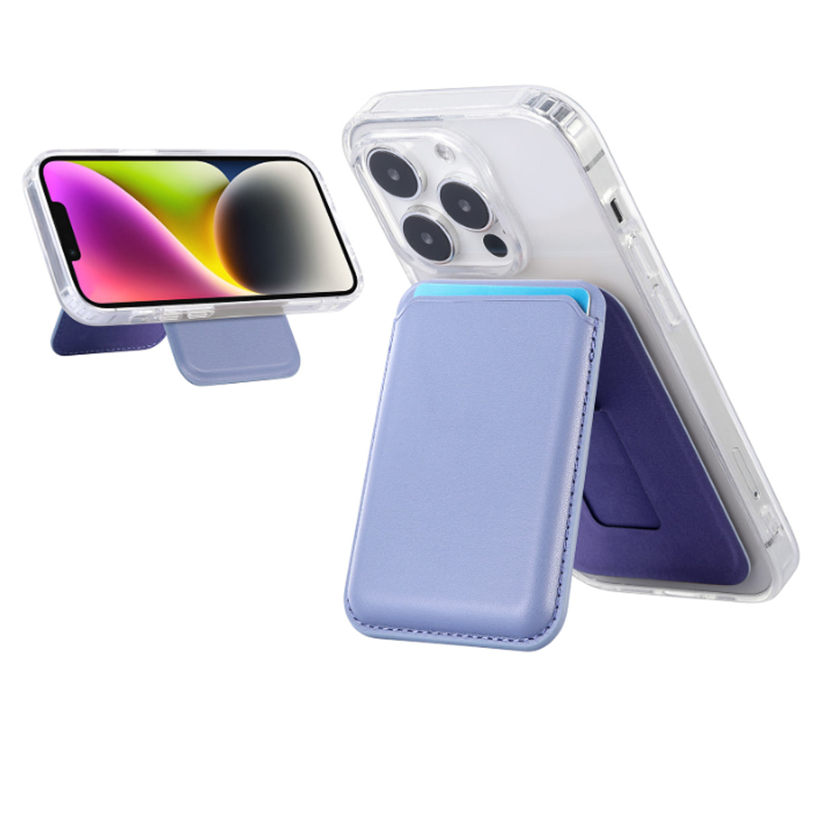 Sleek Wally Strong Magnetic Back Wallet For Apple iPhones and Samsung Phones