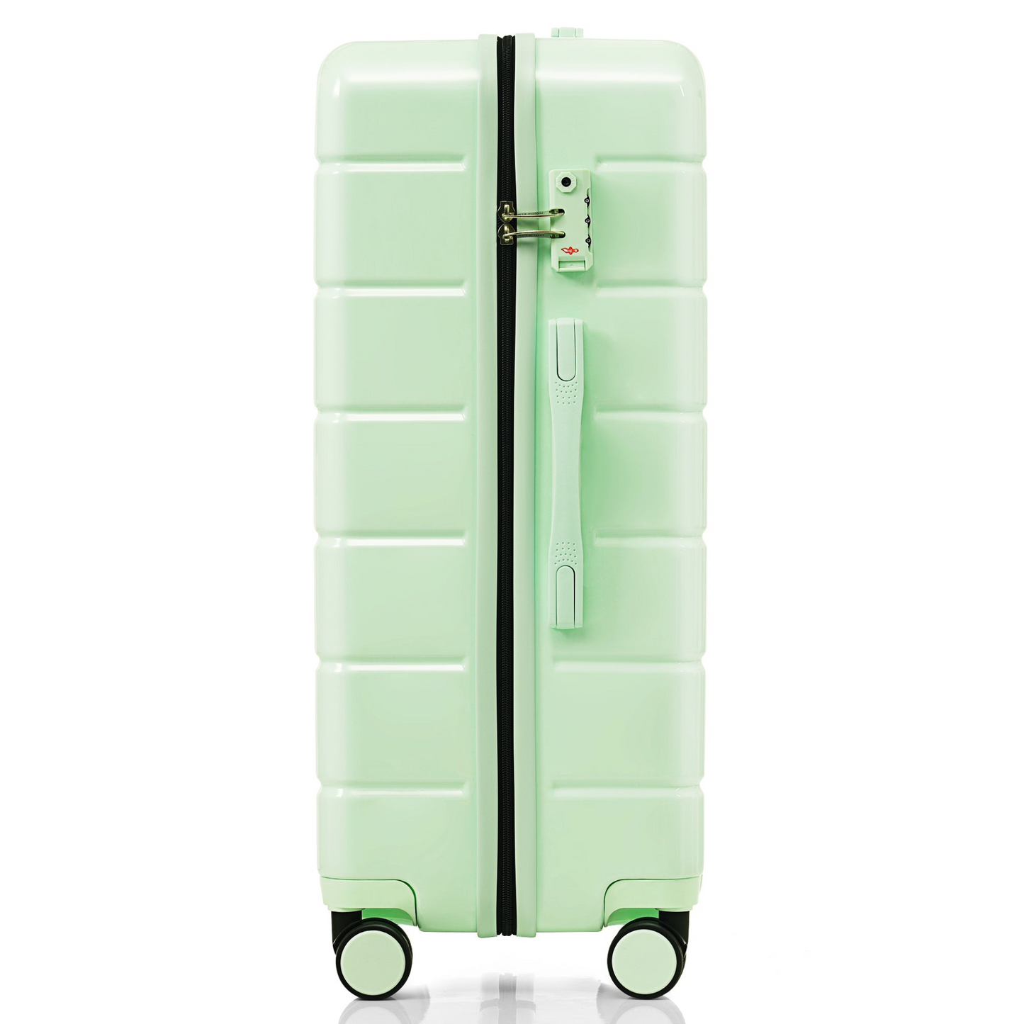 Premium ABS Travel Luggage Set , 3-Piece TSA Lock Suitcase Ensemble with 20, 24, and 28 Inch Sizes with 360° Spinner Wheels, light green