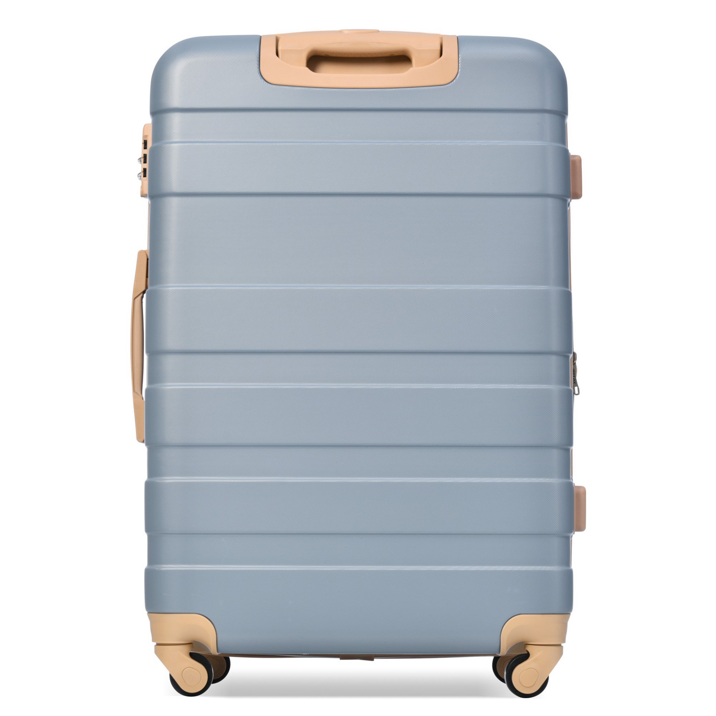 Luggage Sets New Model Expandable ABS Hardshell 3pcs Clearance Luggage Hardside Lightweight Durable Suitcase sets Spinner Wheels Suitcase with TSA Lock 20''24''28''( Light Blue)