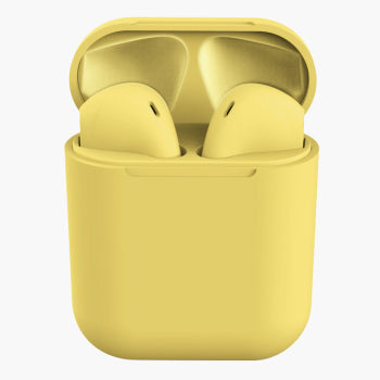 COLOR BLOCK DUAL CHAMBER One Touch Connect Earbuds With Charger