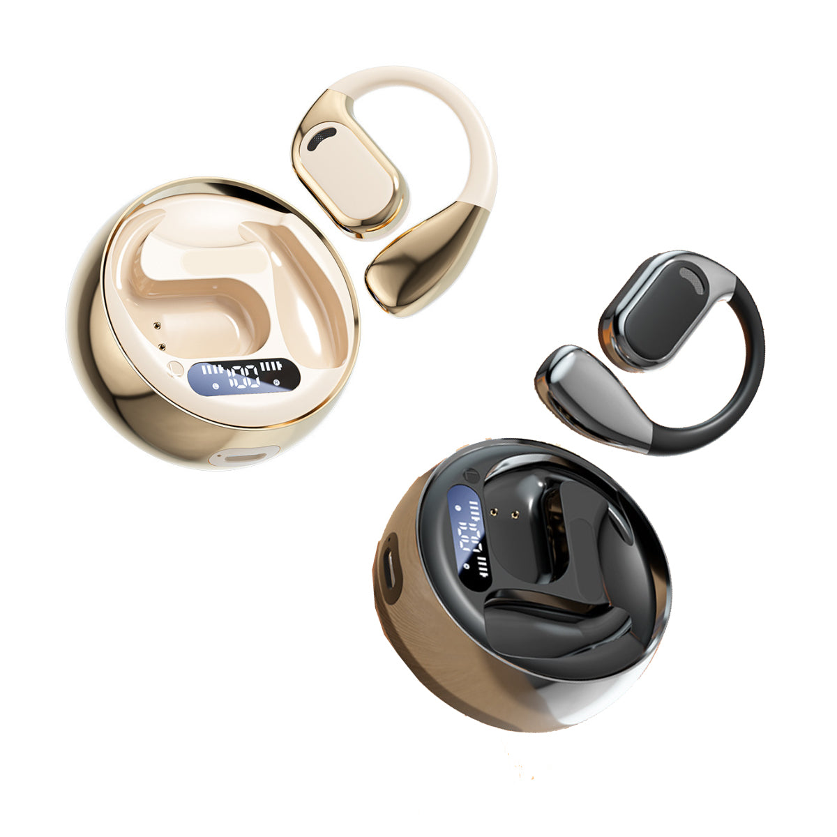 Open Sound HD Earphones With Disc Style Power Case