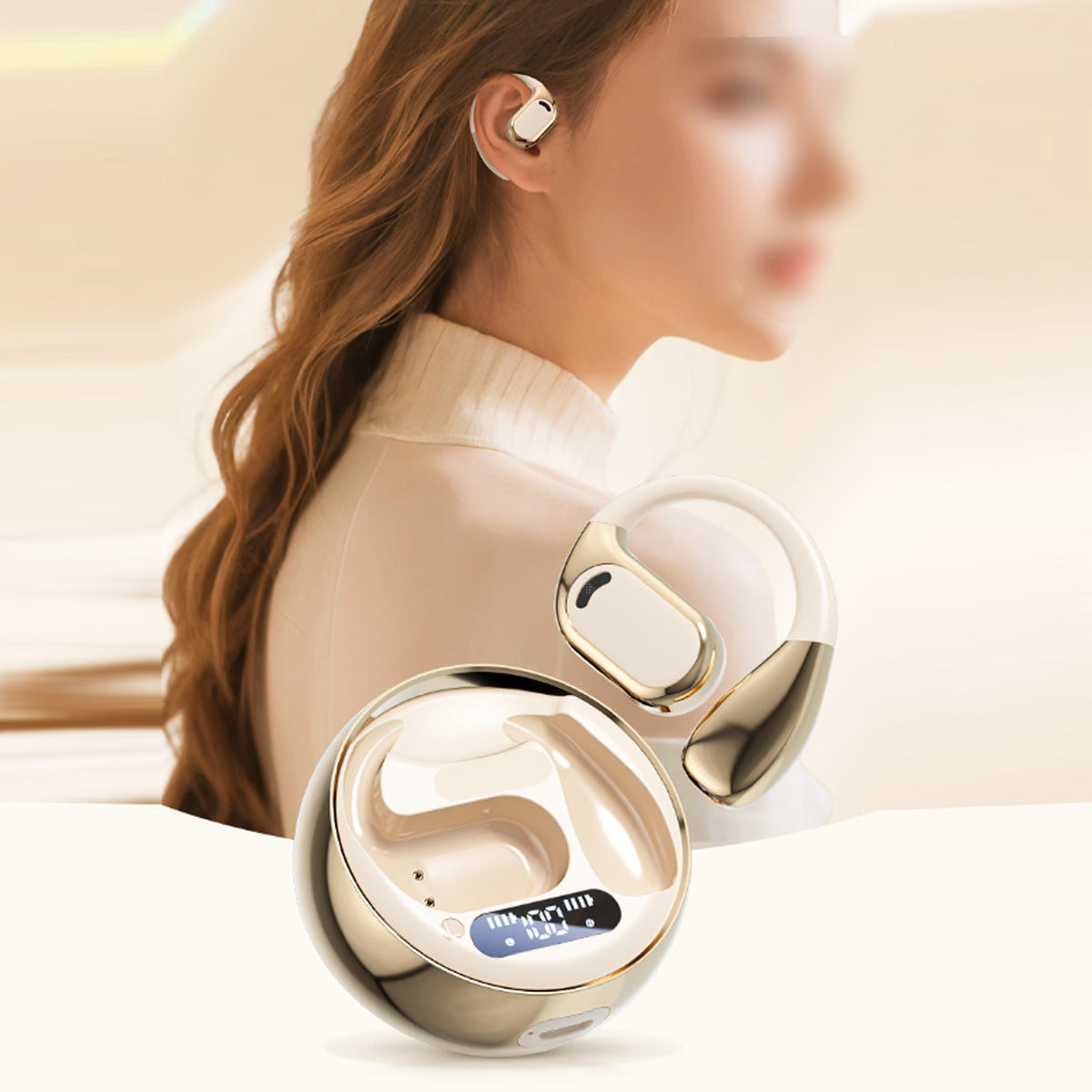 Open Sound HD Earphones With Disc Style Power Case