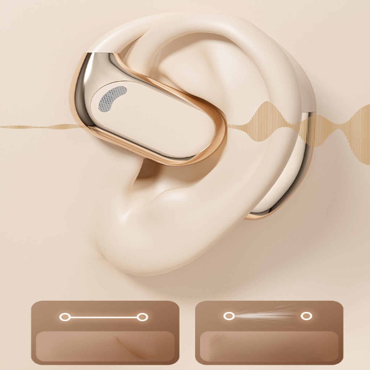 Open Sound HD Earphones With Disc Style Power Case
