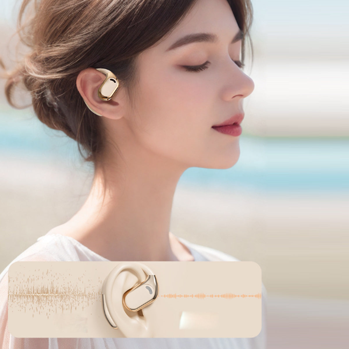 Open Sound HD Earphones With Disc Style Power Case