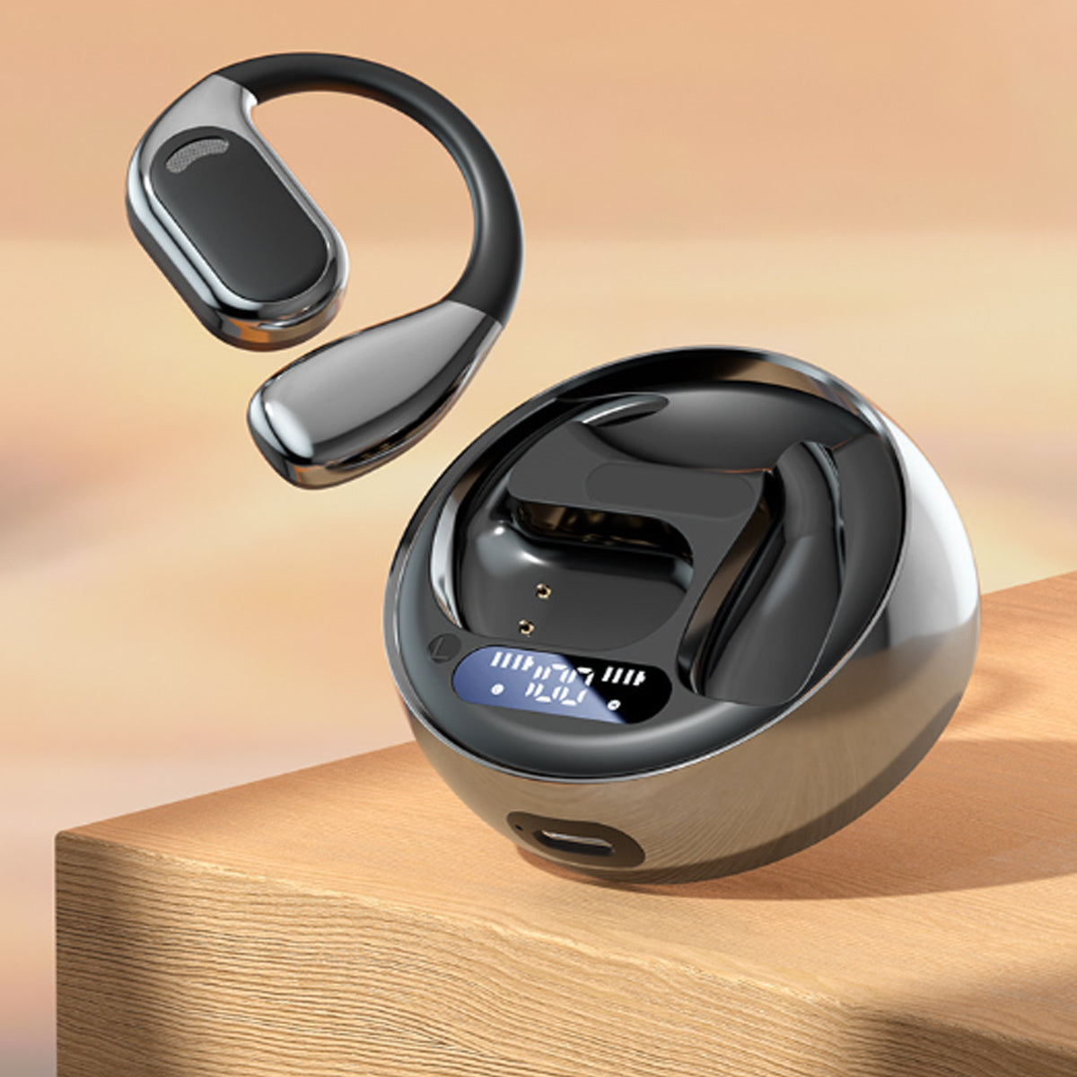 Open Sound HD Earphones With Disc Style Power Case