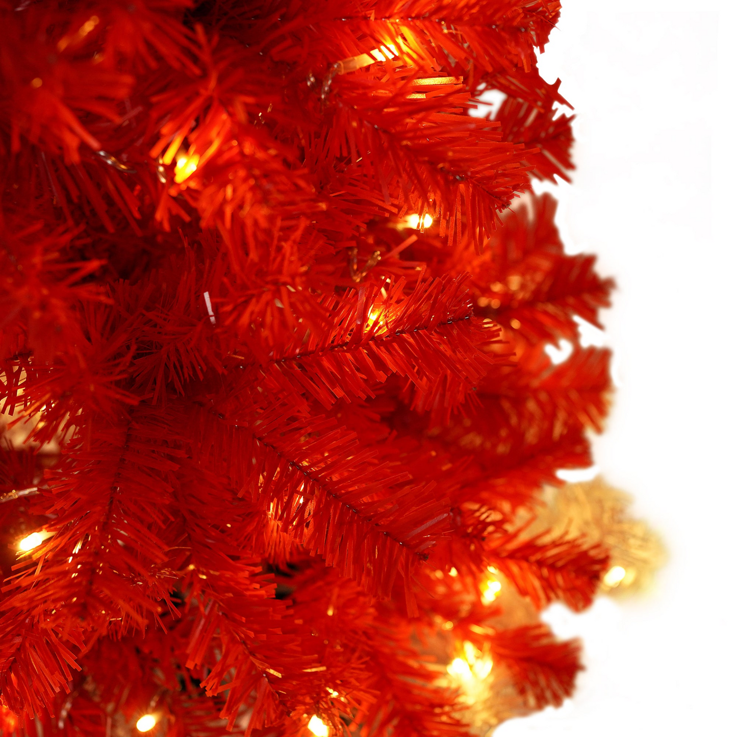 Lighted Santa Hat Style Christmas Tree Set of 2, 4ft Artificial Tree with Warm White Lights, Christmas Tree for Decoration Inside and Outside