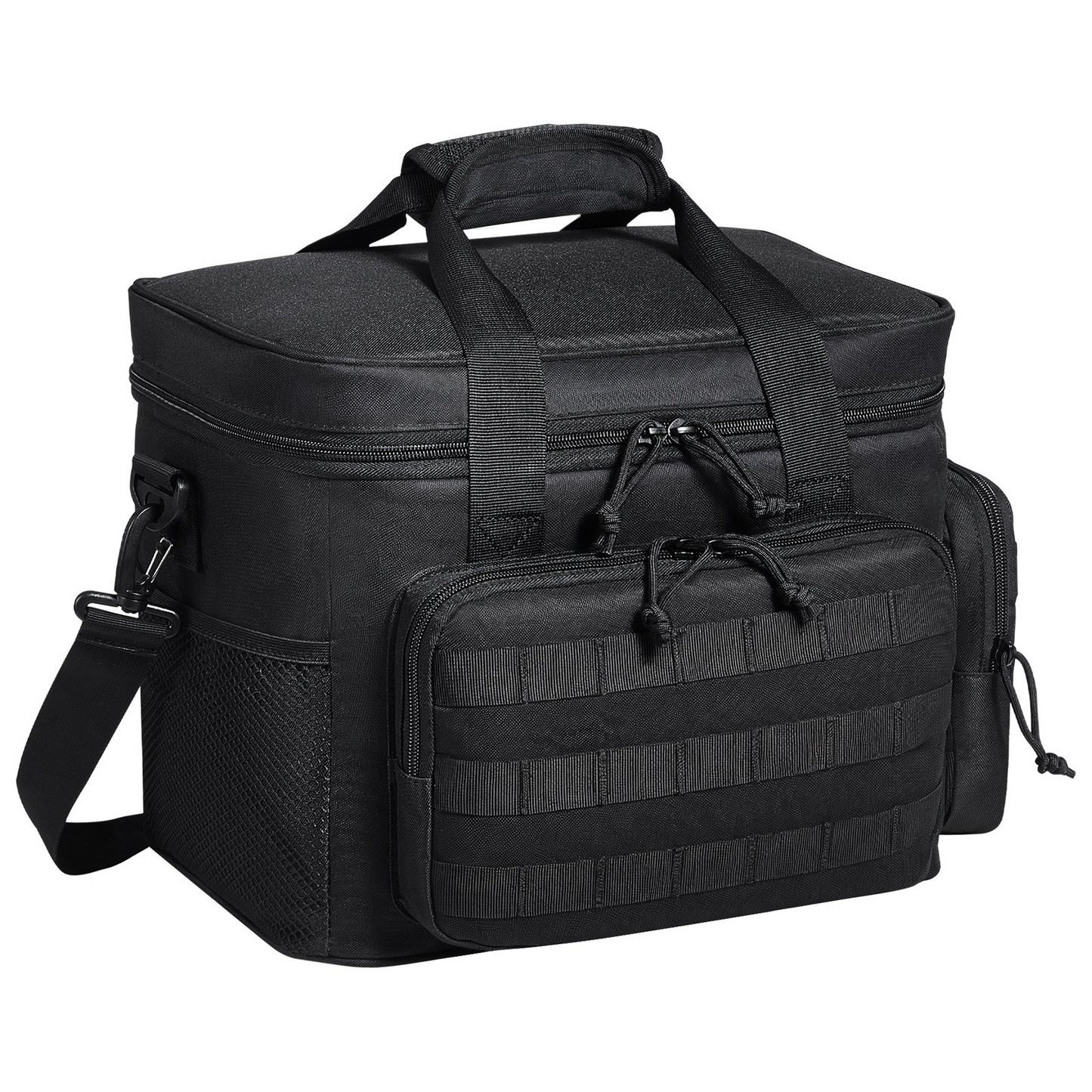 VEVOR Cooler Bag, 20L Insulated Lunch Bag with Molle Design and Multi-Pocket, 600D Cooler Lunch Box with Removable Storage Bags, Soft Cooler for Office, Picnic, Hiking, Beach or Beverage, Black