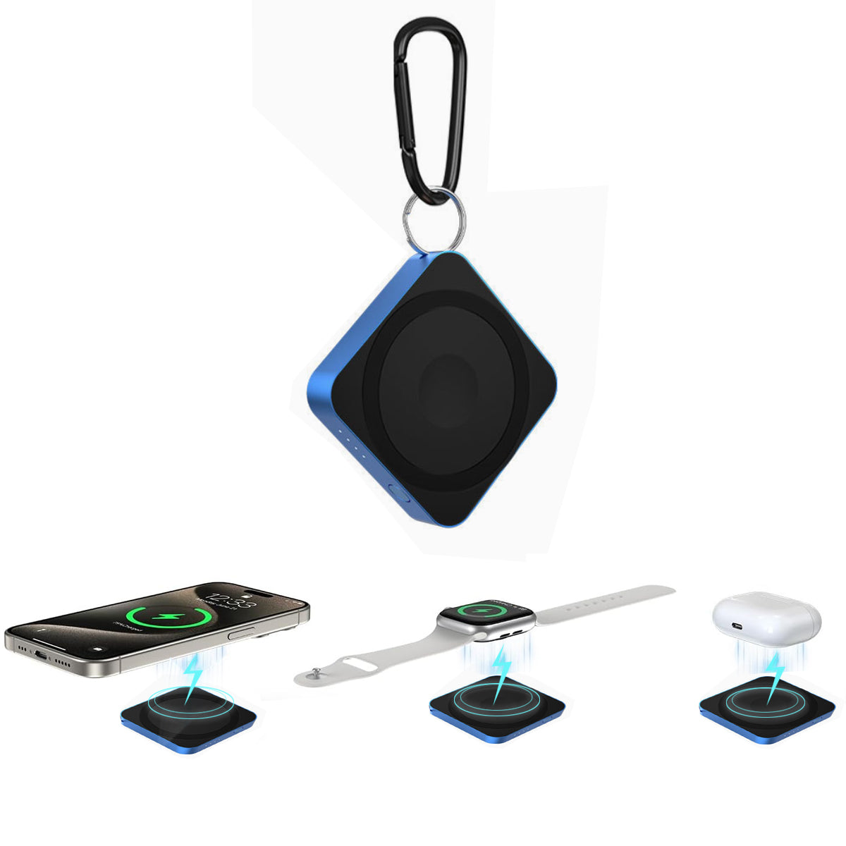 Mega Mini 3 In 1 Quality And Safety Magnetic Wireless Mega Capacity Mini Power Bank