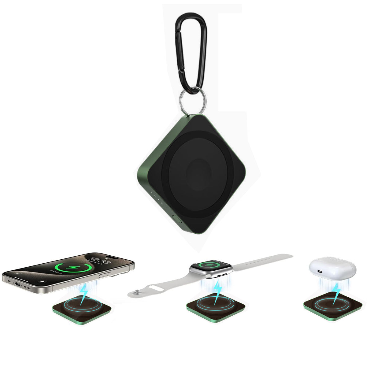 Mega Mini 3 In 1 Quality And Safety Magnetic Wireless Mega Capacity Mini Power Bank