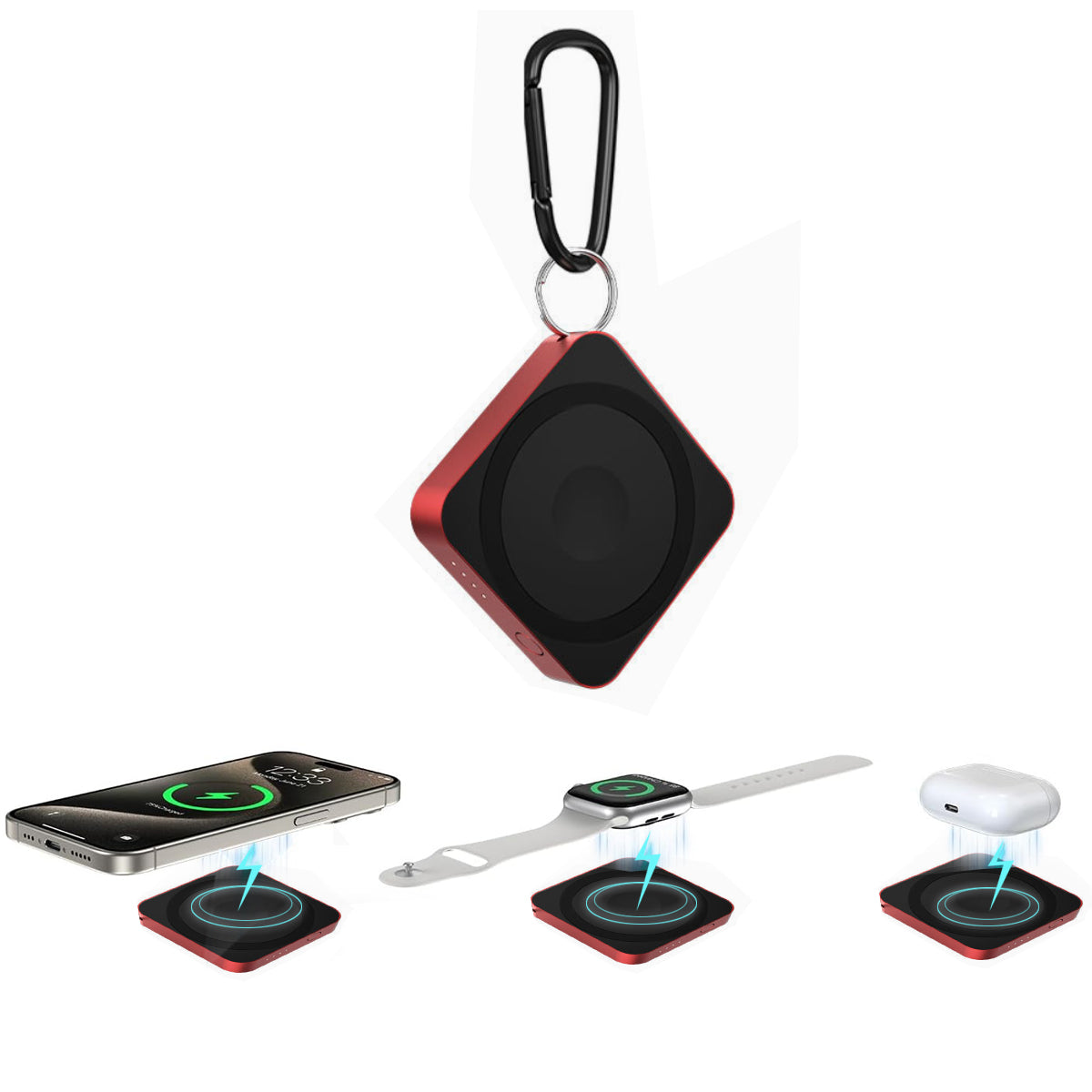 Mega Mini 3 In 1 Quality And Safety Magnetic Wireless Mega Capacity Mini Power Bank