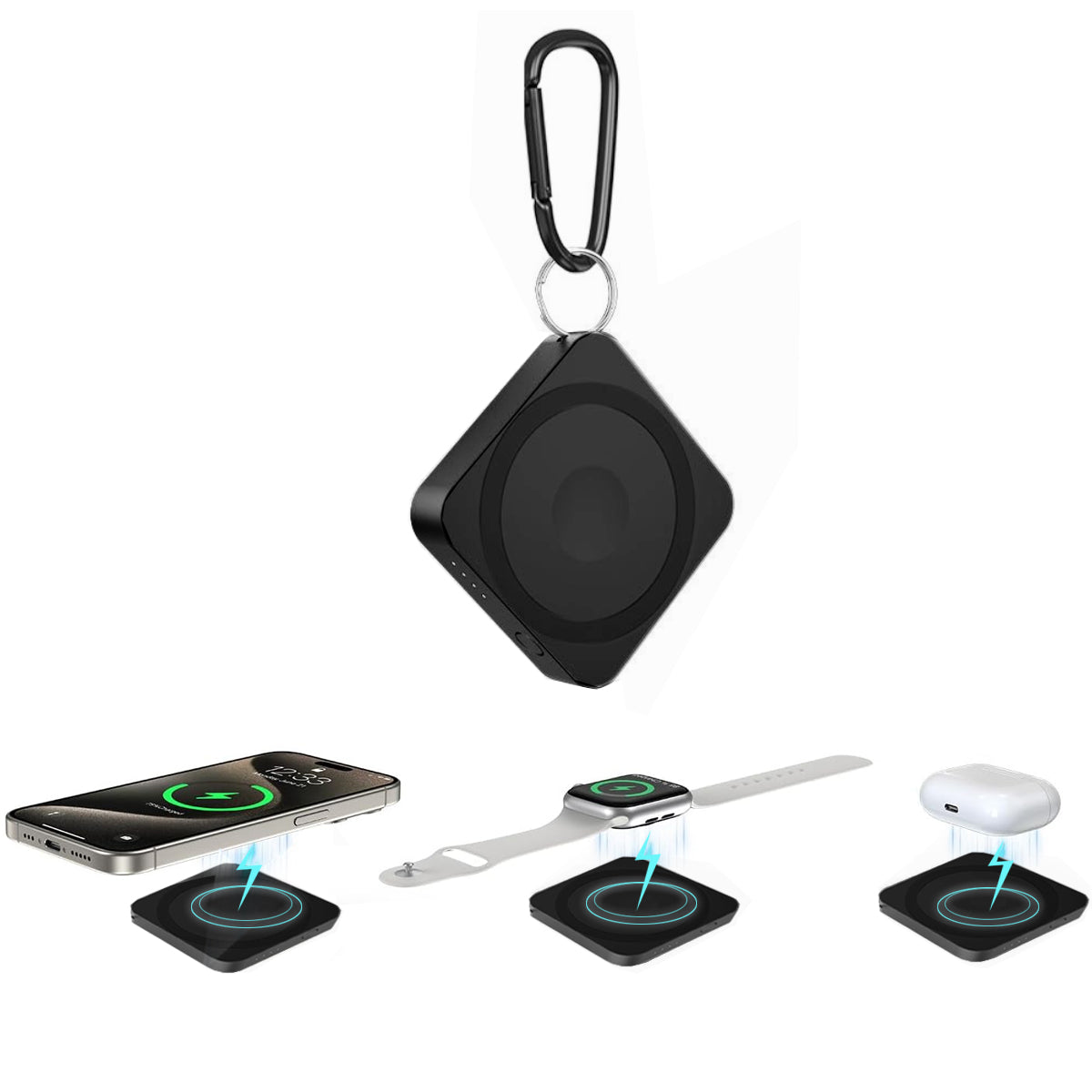 Mega Mini 3 In 1 Quality And Safety Magnetic Wireless Mega Capacity Mini Power Bank