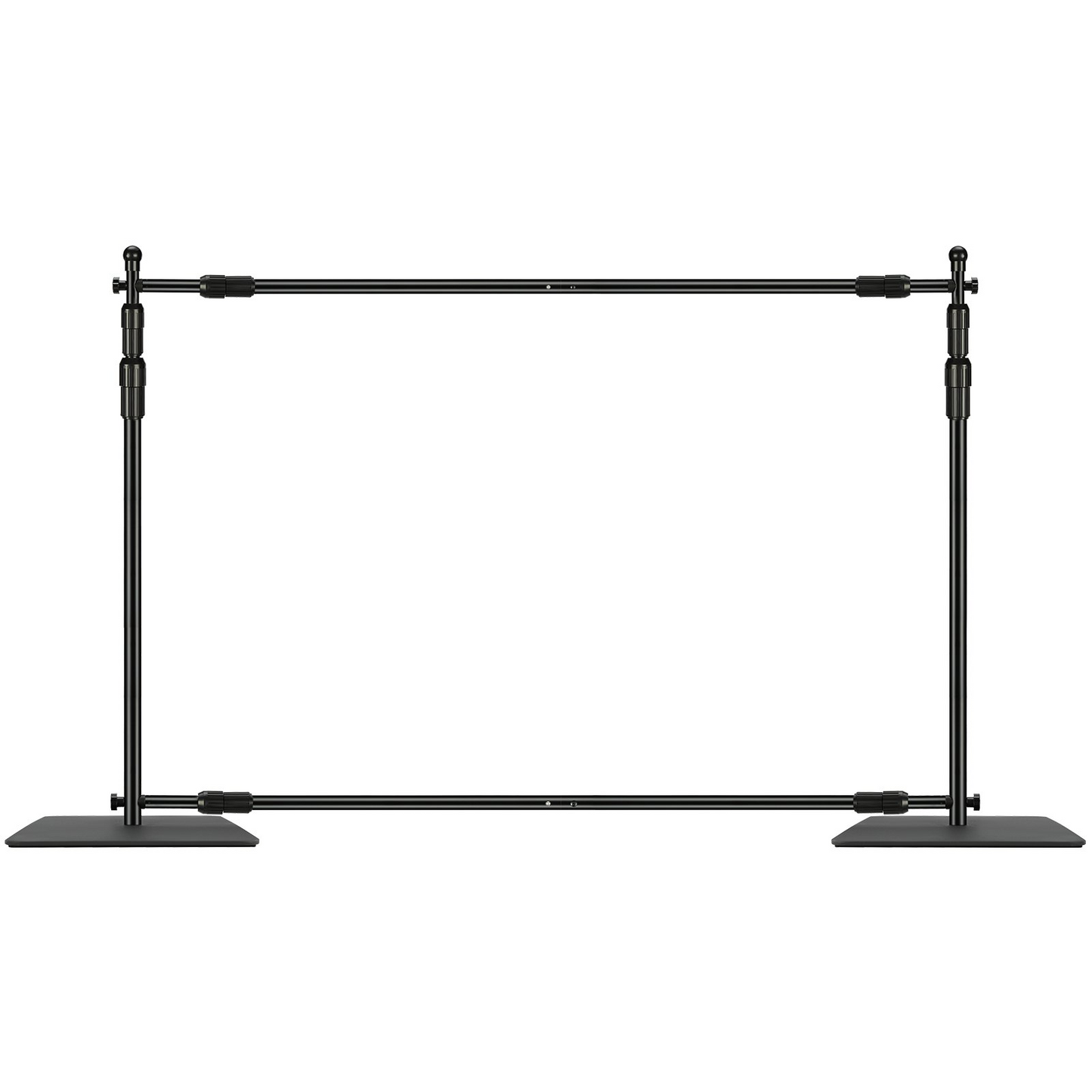 VEVOR 10ft x 10ft Pipe and Drape Kit, Heavy Duty Backdrop Stand with Carbon Steel Base, Adjustable Backdrop Support with 6 Clamps and A Carry Bag for Wedding, Party, Event, Photography, and Exhibition