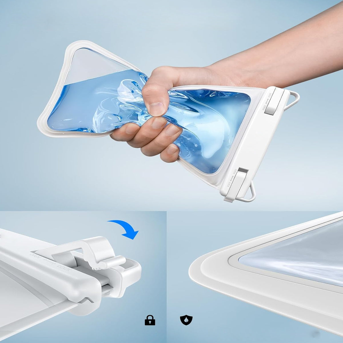 Smart Choice Two Pak Waterproof Transparent Pouches With Style And Practicality