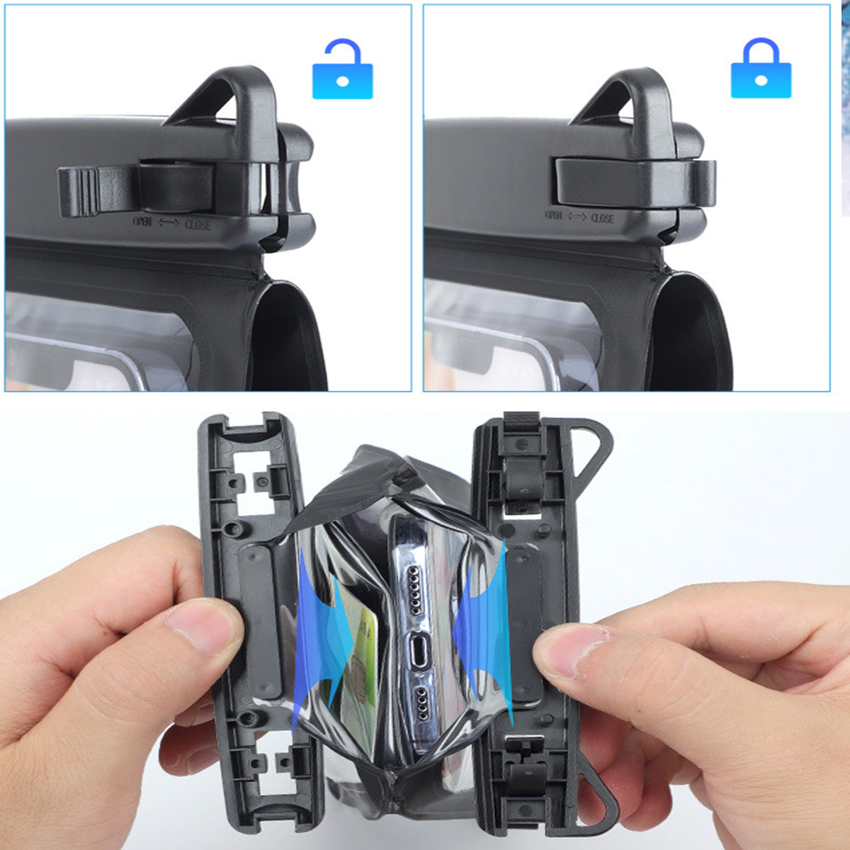 Smart Choice Two Pak Waterproof Transparent Pouches With Style And Practicality