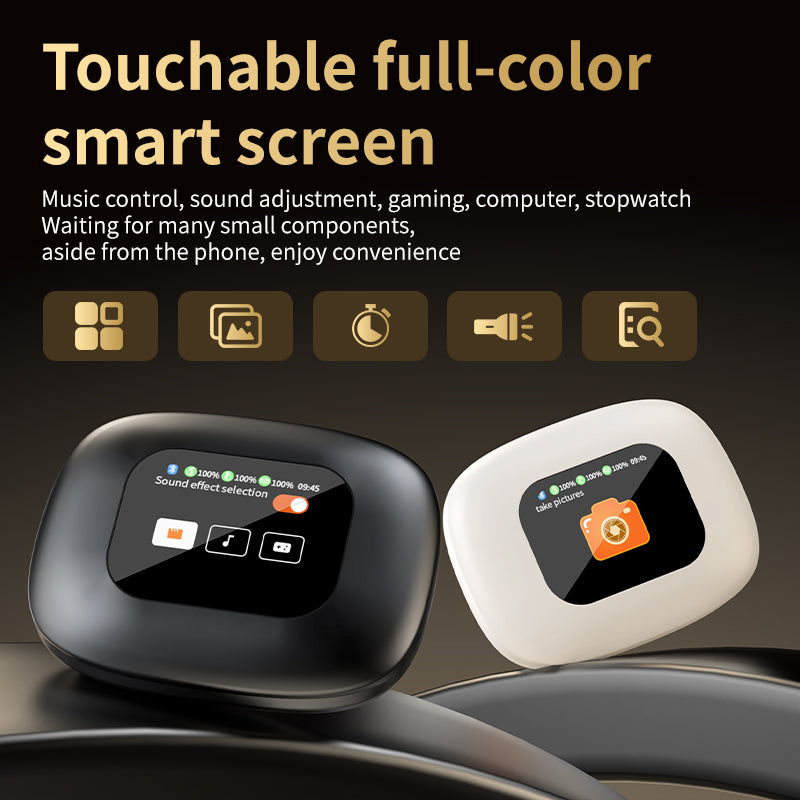 3 - In-1 Smart AI Translator And Out-Of-Ear Wireless Bluetooth Earphones