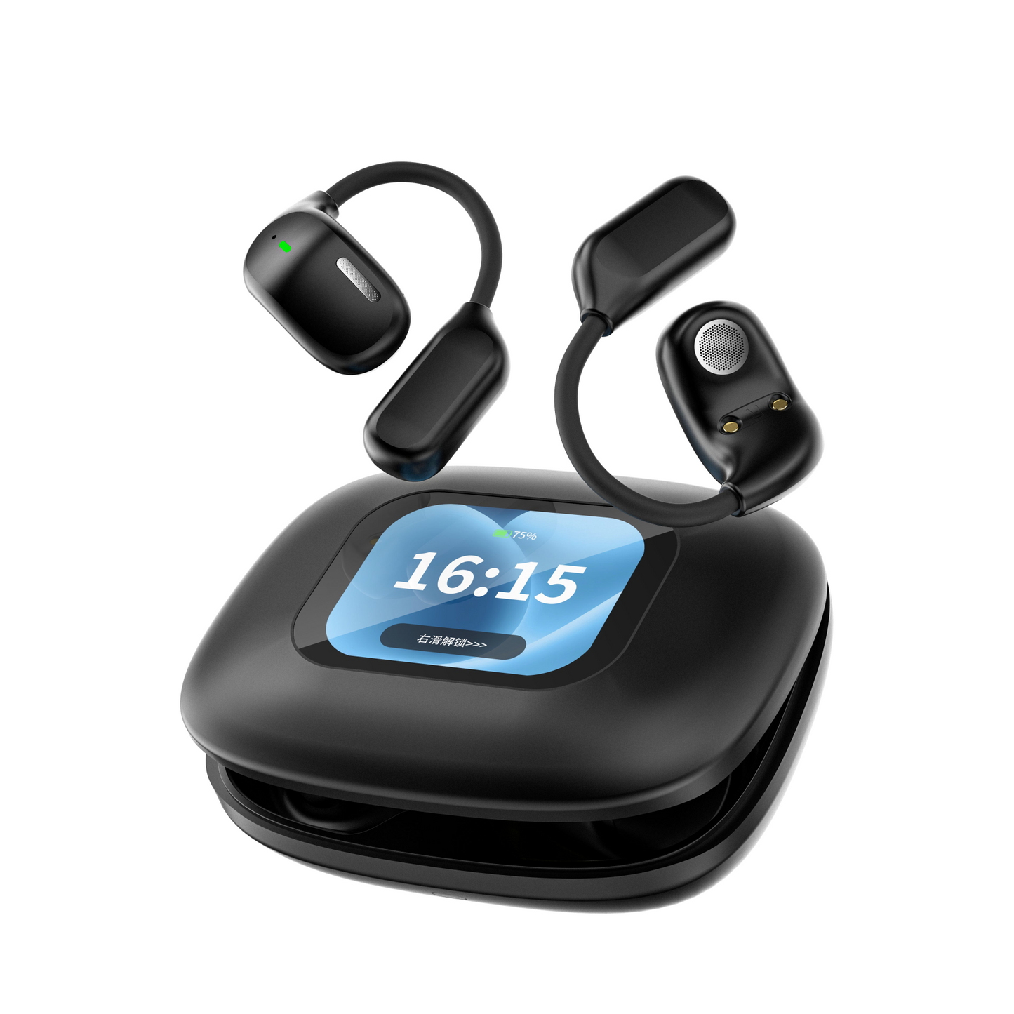 3 - In-1 Smart AI Translator And Out-Of-Ear Wireless Bluetooth Earphones