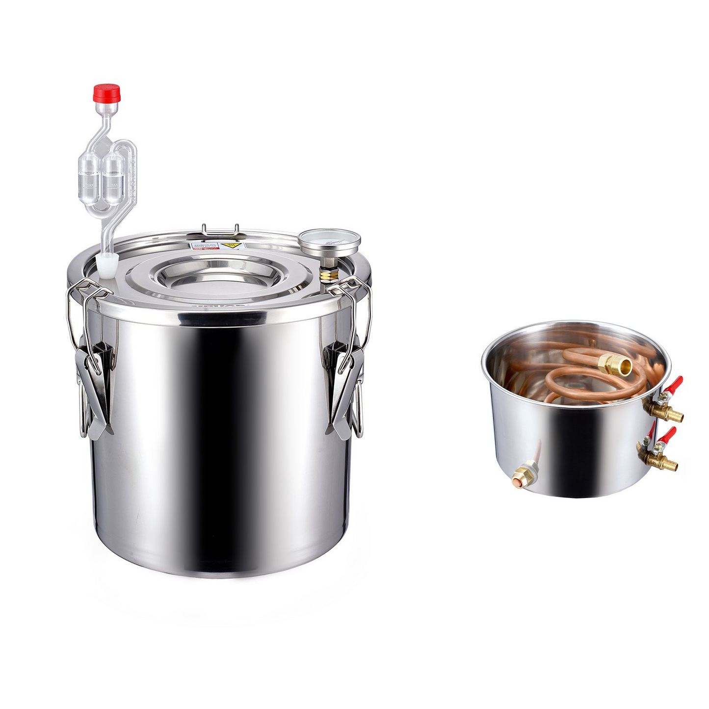 Moonshine Still 3 Gal Water Wine Alcohol Distiller Brewing Kit Stainless Steel