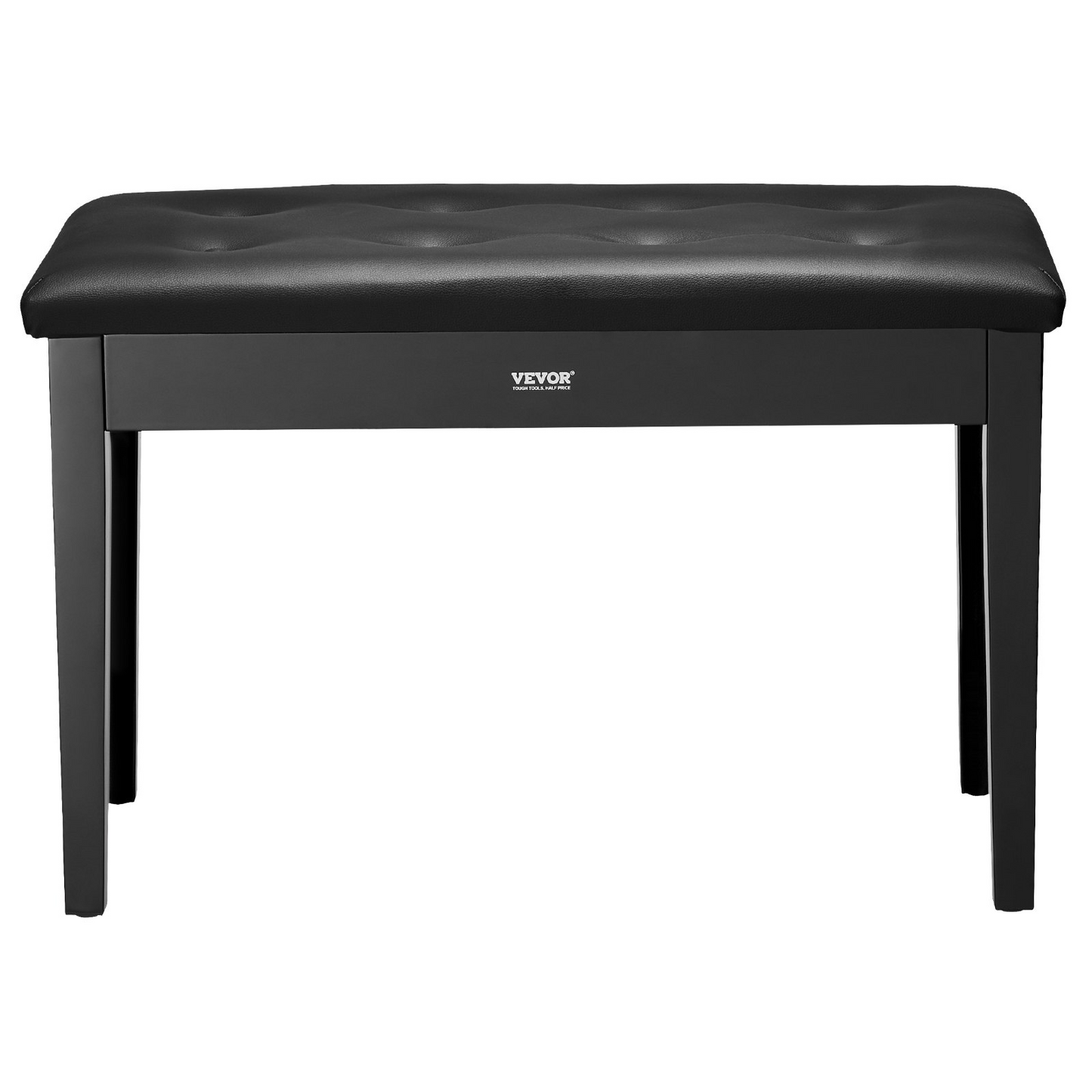 Duet Piano Keyboard Bench Storage Padded Chair Wooden Vanity Bookcase Stool