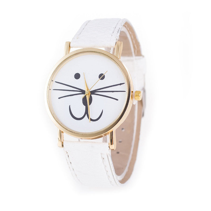 Mr. Whiskers Cat Watches 9 lives And 9 colors