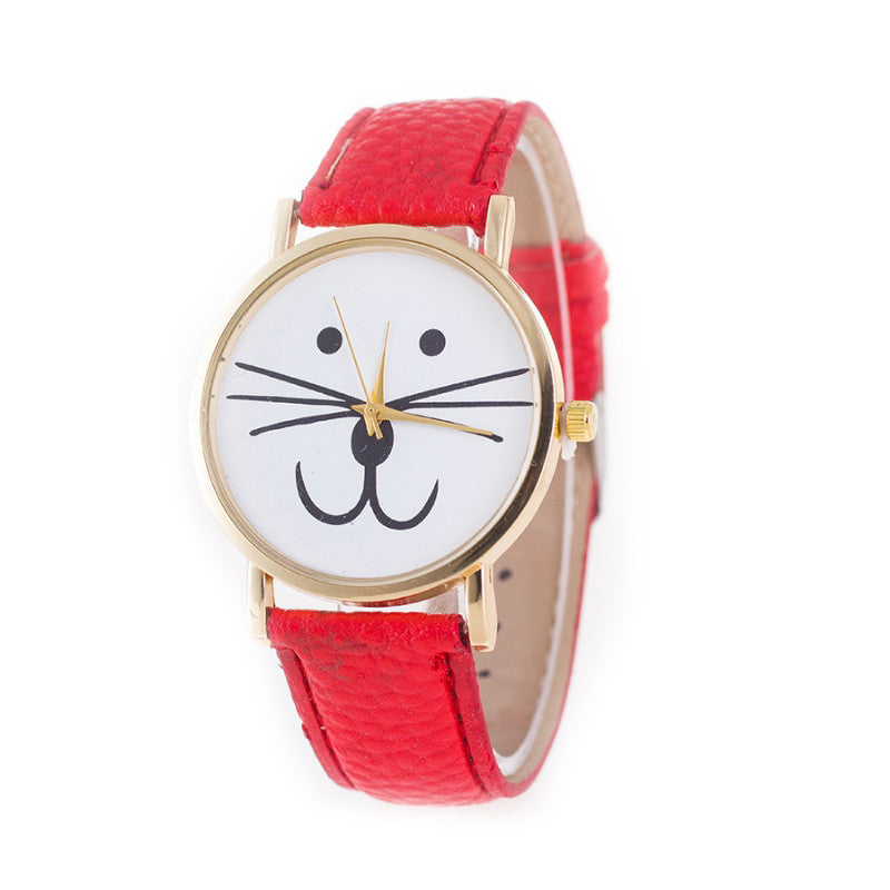 Mr. Whiskers Cat Watches 9 lives And 9 colors