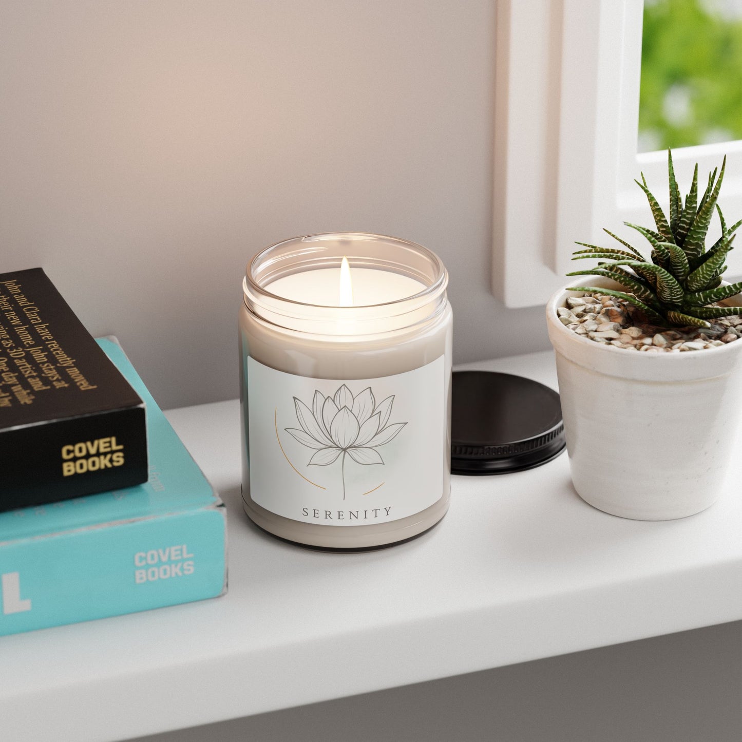 Lotus Flower Serenity Candle | Scented Soy Candle 9oz