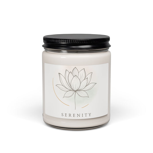 Lotus Flower Serenity Candle | Scented Soy Candle 9oz