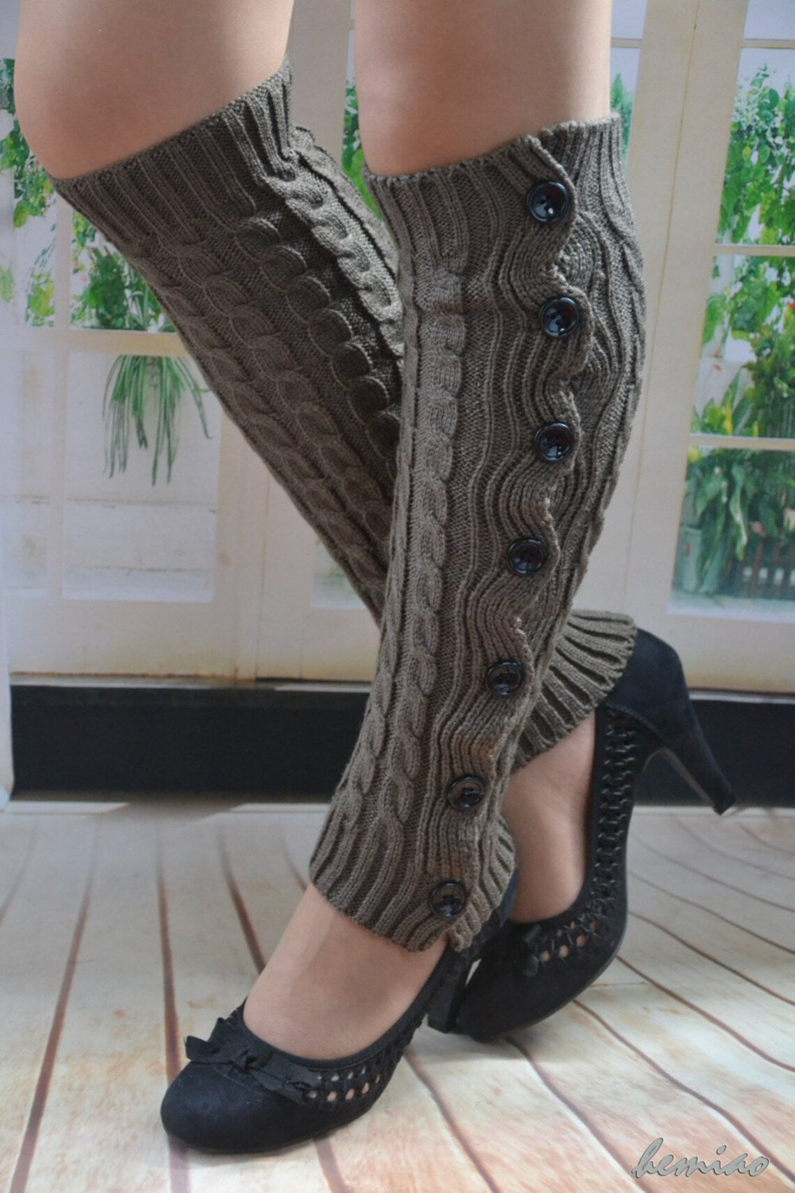 Cute As A Button Tall Boots Leg Warmers