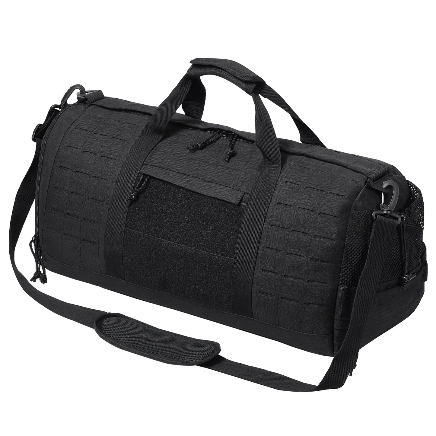 Tactical Duffle Bag 45L Gym Bag Duffle Molle Design & Shoe Compartment,Travel Weekender Bag for Men Women Workout Bag for Military,Sports,Overnight,Basketball,Tactical,Football,Waterproof & Tear Resistant