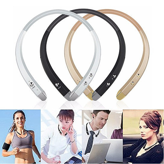 Sonic Halo Bluetooth Neckband Headphones With Microphone