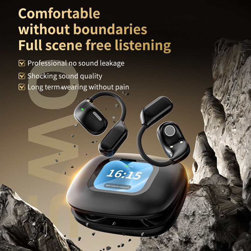 3 - In-1 Smart AI Translator And Out-Of-Ear Wireless Bluetooth Earphones